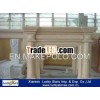 Popular Marble Carved Column Fireplace Surround