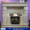 Hot Sale Indoor Decorative Beige Marble Irish Fireplace