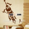 J125 Modern Rocket Design Self Adhesive Wall Stickers Home Decor
