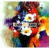 Colourful flower decorative wall painting