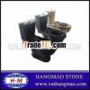 China natural black granite toilet seats