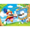 cartoon stely wallpaper for kidsroom