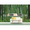 green bamboo design walls
