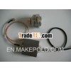 Capacitance sensor with various capacitive sensing heads to measure distance pressure temperature