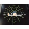 DIY el wire light for christmas decoration-spyder net