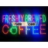 full color beautiful picture led coffee signs box for advertising