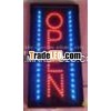 unique shining rectangle acrylic vertical led open sign