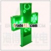 iron cabinet shining light green color led pharmacy display sign for advertising