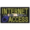 rectangle charm led sign letter with internet access message