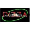 colorful black acrylic indoor advertising led pizza panel