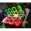 16 inch 7 segment led display Green and red waterproof digital signage