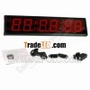 Digital Clock Oversized Count-Up Count-Down Red LED Wall Mountable Display Timer