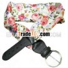 Latest wholesale high quality women print satin fabric belt
