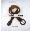 stylish braided leather rope belt