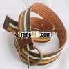 PU Belt with Stripe strap,  Customized designs are welcome