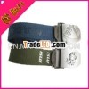 mens classical wide military canvas woven belt/Lastest Military Belt For Men