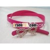 children shiny pu leather belts decorated with ally bowknot