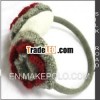 Earmuff with crochet flower