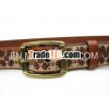 leather embroidery belt