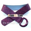 covered pin buckle spotted velvet fabric belt