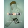 popular style ladies cute white PU belt for Summer