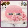 2013 New design Pink summer Lace children straw hats