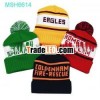 100% Acrylic/ Cotton Pompom Beanie Hat with Custom Jacquard logo (MSH6614)