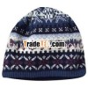 100%Acrylic knitted winter fashion headwear hat