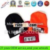 100% acrylic various colors cuff embroidery beanie