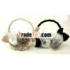SDC12739 Glirs Fake Fur Ear Muffs with Knit Bows and Lace Headband