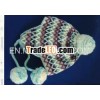 children's earflap hat with braid (MSH0030)