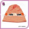 Sport beanie hat with strips in various color