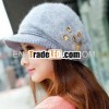 Ms. Crystal knitted hat winter fur hat wool cap wholesale hat millinery Benn