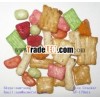 mixed rice cracker snack