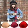 Fashion Warm Wool Winter Cloche Cap Wonmen Retro Trendy Bowler Derby Hat