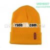 Knit custom beanie with woven label (MSH6507)