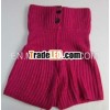 winter knitted acrylic neck scarf with buttons SC01399