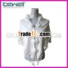 jaquard bride rabbit fur scarf winter wedding shawl