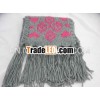 acrylic scarf with lovely jacquard