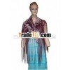 Polyester Printed Scarves with Fringes
