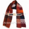 Eurorean fashion colourful striped acrylic knitted scarf