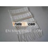 100%viscose striped fringe fashion scarf