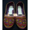 LEATHER SPONG SLEEPER SHOES ROUND