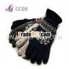 Winter acrylic knitted gloves