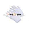 White 100% 75D nylon interlock glove