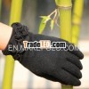 2013 Black Cotton Glove With Ruffled Cuff