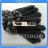 Women's fashion magic feather yarn knit glove