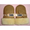 WOOLMARK Sheepskin Fur Leather Mittens Gloves