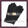 V142 black suede leather gloves for men