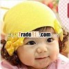 New fashion hats for children the baby girls wig hat the warm hat